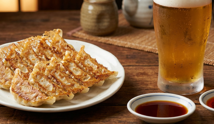 宇都宮餃子は野菜が主役でヘルシーなのでビールとも合います